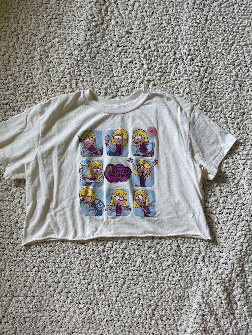 💖 Disney Channel Lizzie Maguire Cropped Graphic Tee 💖
